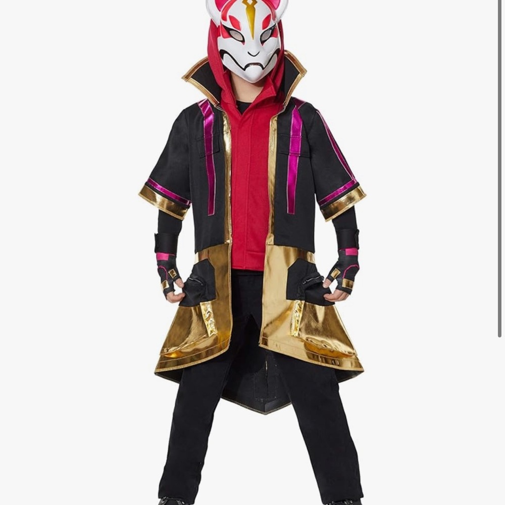 Drift Fortnite Costume | kids Costume with Mask size 14-16